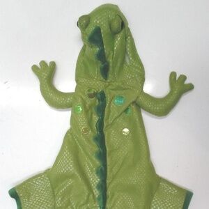 Vintage Green Dinosaur Halloween Costume Dog Cat Pet Clothing